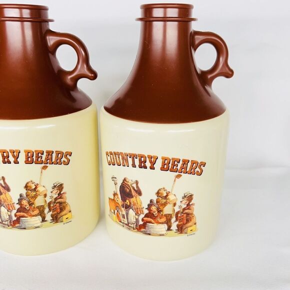 2 Disney Parks Country Bears Jamboree Plastic Drinking Sipper Jug Retired NO LID - Picture 3 of 6